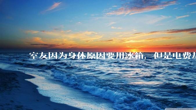 室友因为身体原因要用冰箱，但是电费却由我们平摊，合理嘛？